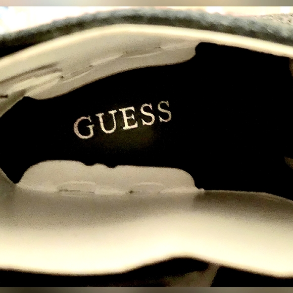 GUESS "Fazzie 2" Black Ankle Embellished Pointed Toe Stilettos Sz 5 NWB - Picture 6 of 9